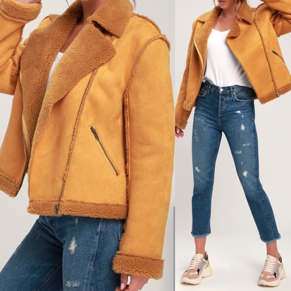Somedays Lovin Jackets & Blazers - 🆕 Somedays Lovin’ Mustard Yellow Suede Jacket